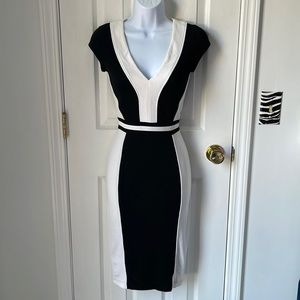 Colorblock midi dress
